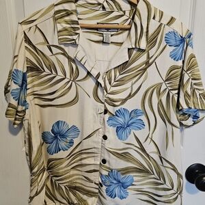 CARIBBEAN JOE Hawaiian Shirt size L